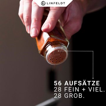 LINFELDT Gewürzregal LINFELDT® Gewürzregal 28 Gläser + Sticker, Stift, Schrauben Aufhängen