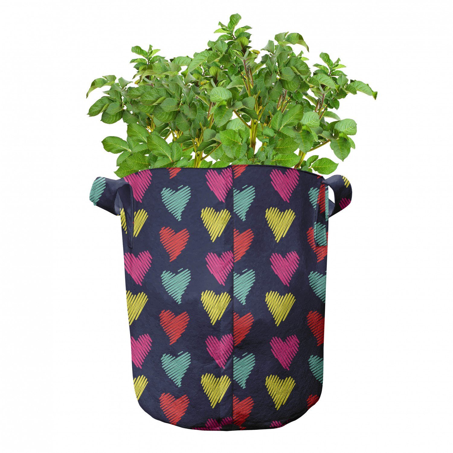 hochleistungsfähig Valentine Pflanzkübel für Herz-Liebe mit Stofftöpfe Pflanzen, Griffen Abakuhaus glücklich