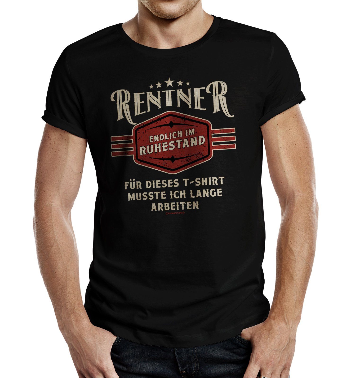 Rahmenlos T-Shirt für Rentner - Endlich im Ruhestand