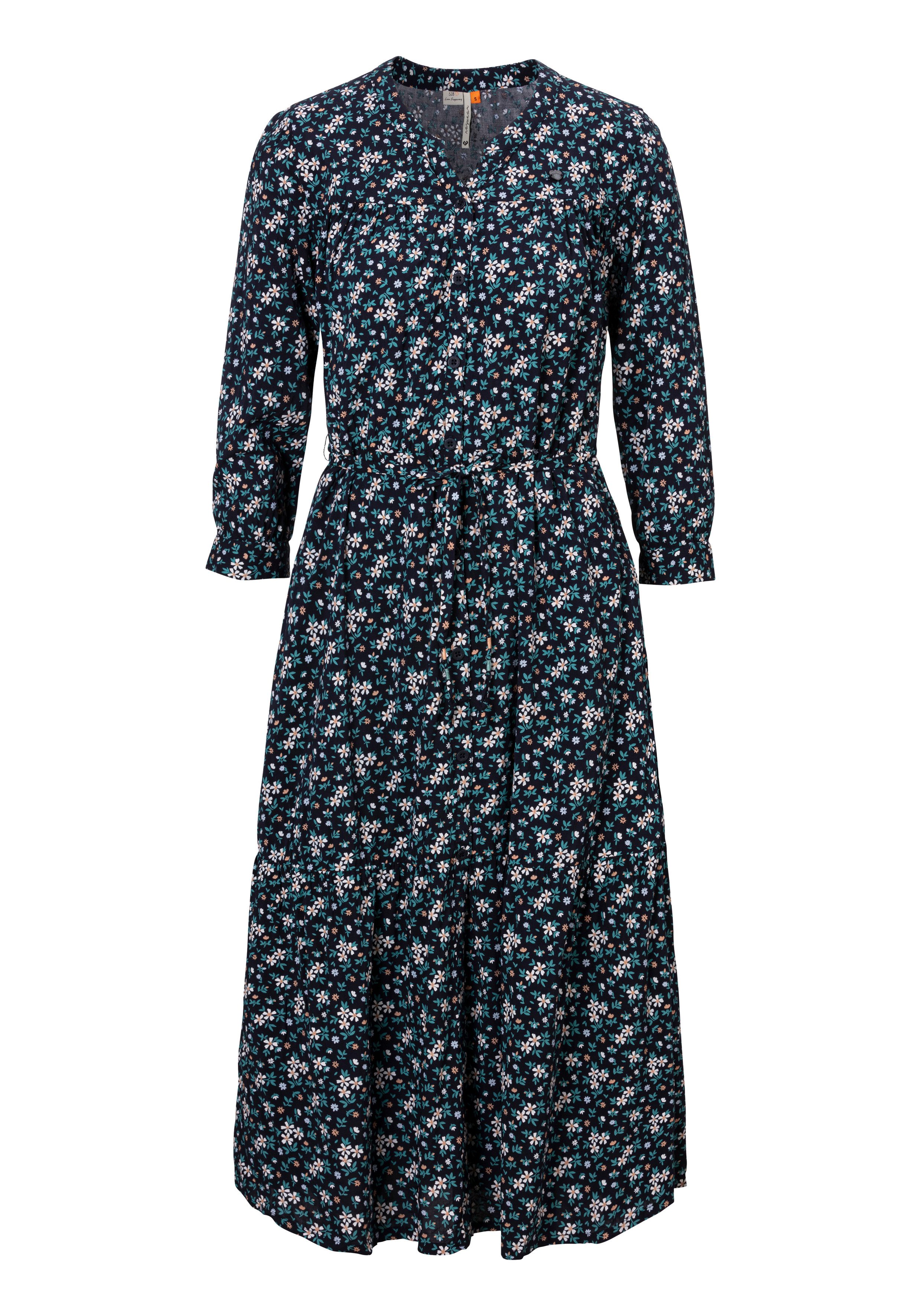 Ragwear Sommerkleid MEVE mit Alloverdruck, Taillen-Bindegürtel günstig online kaufen