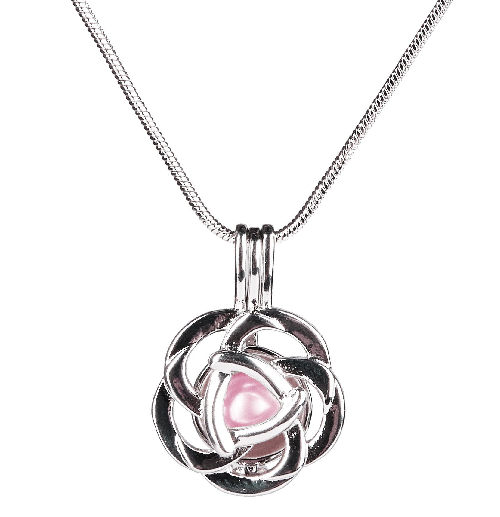 BRUBAKER Perlenketten-Set Wunschperle für die beste Oma der Welt (Muschel mit echter Perle als Schmuck Geschenkset für die Großmutter, 4-tlg., Set), Halskette mit Silber Anhänger