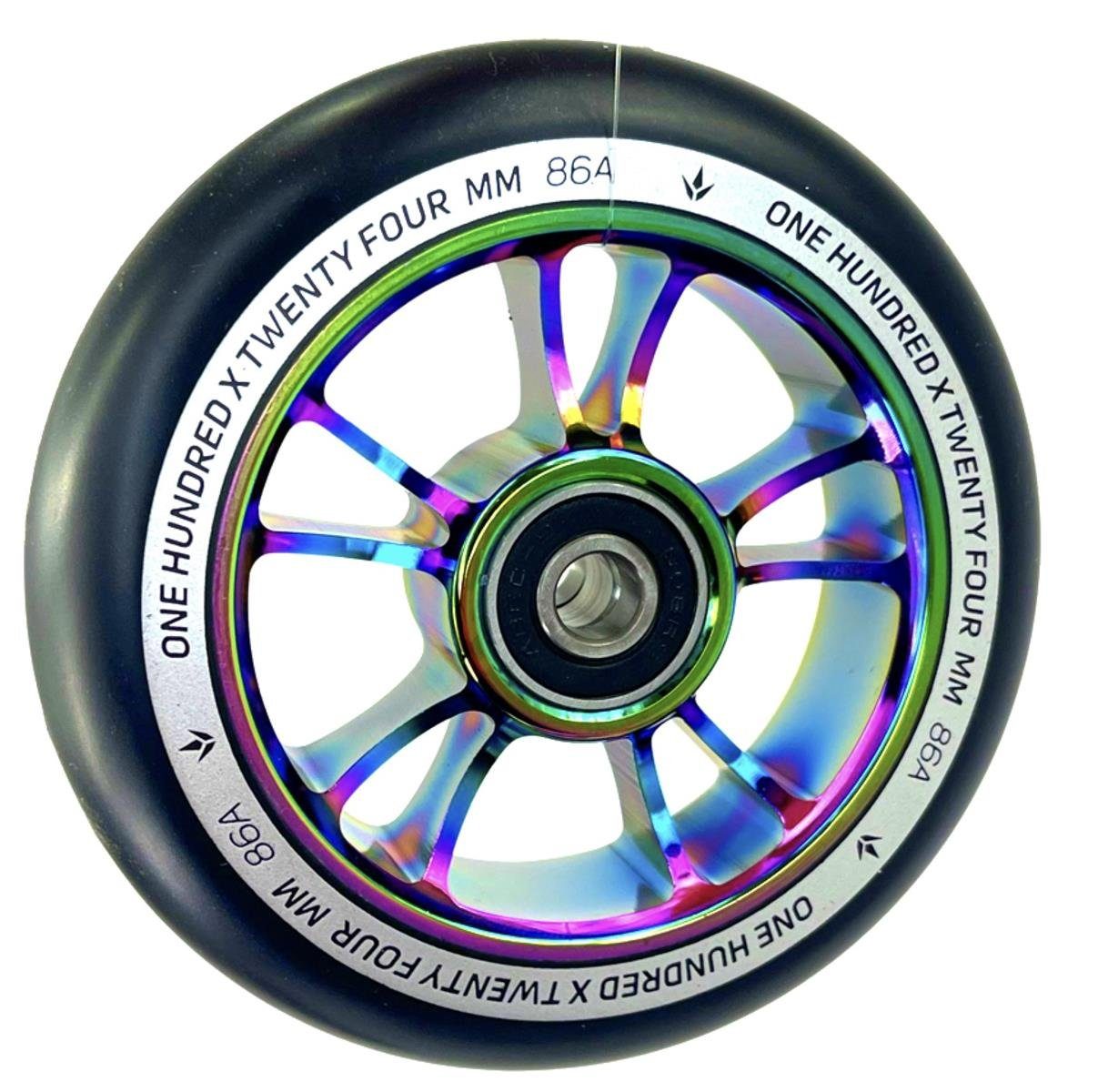 Blunt Stuntscooter Blunt Stunt-Scooter Rolle Spoked Alloy Core 100mm Neochrom