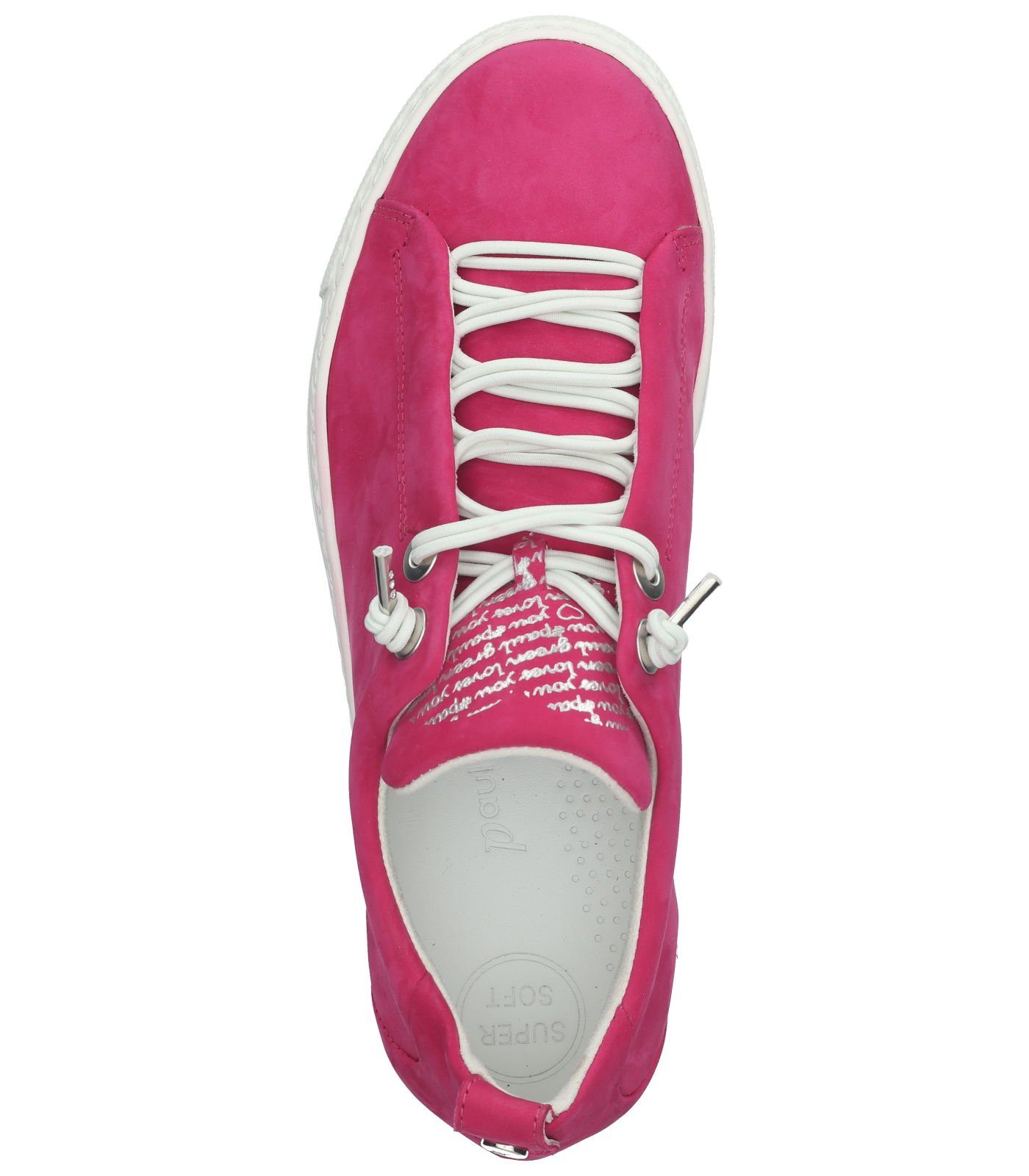 Nubukleder Paul Green Sneaker Sneaker Pink