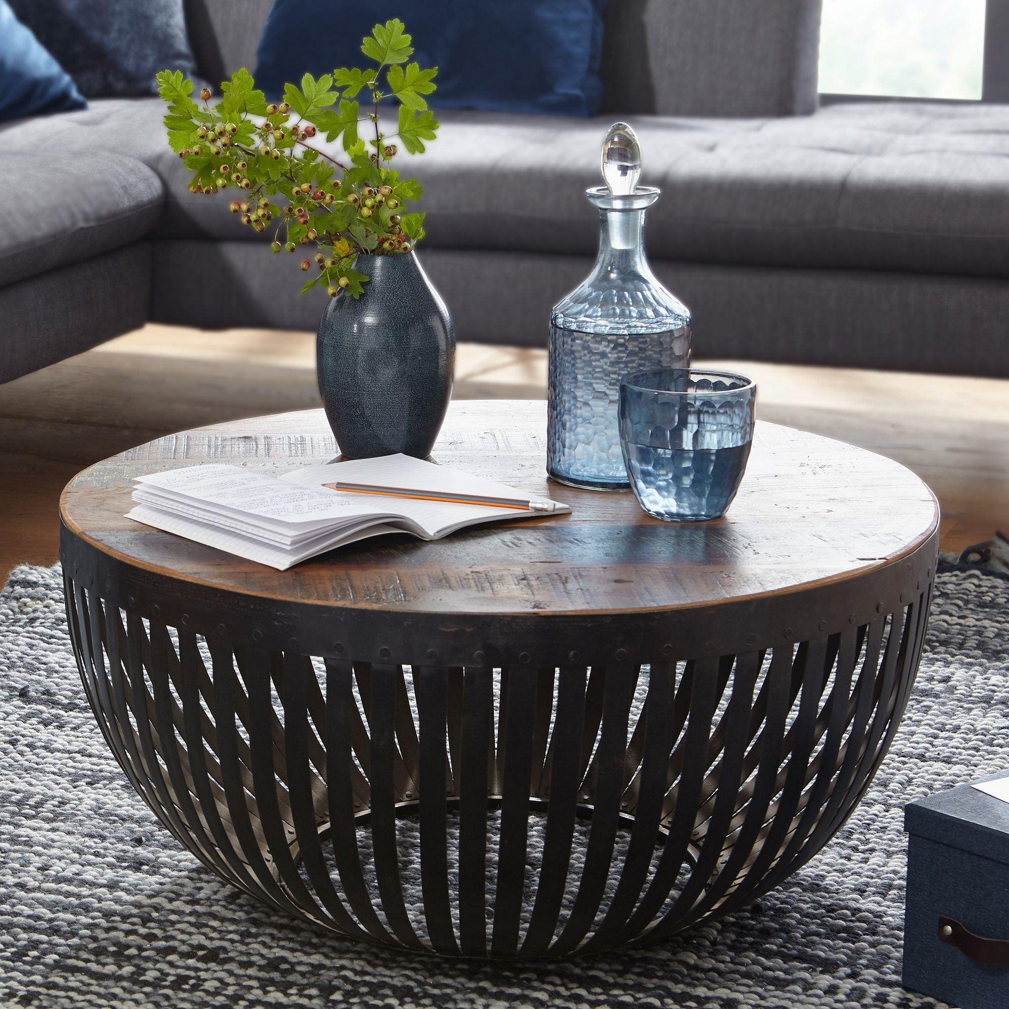 Wohnling Couchtisch WL5.547 (70x33x70 cm Massivholz günstig online kaufen
