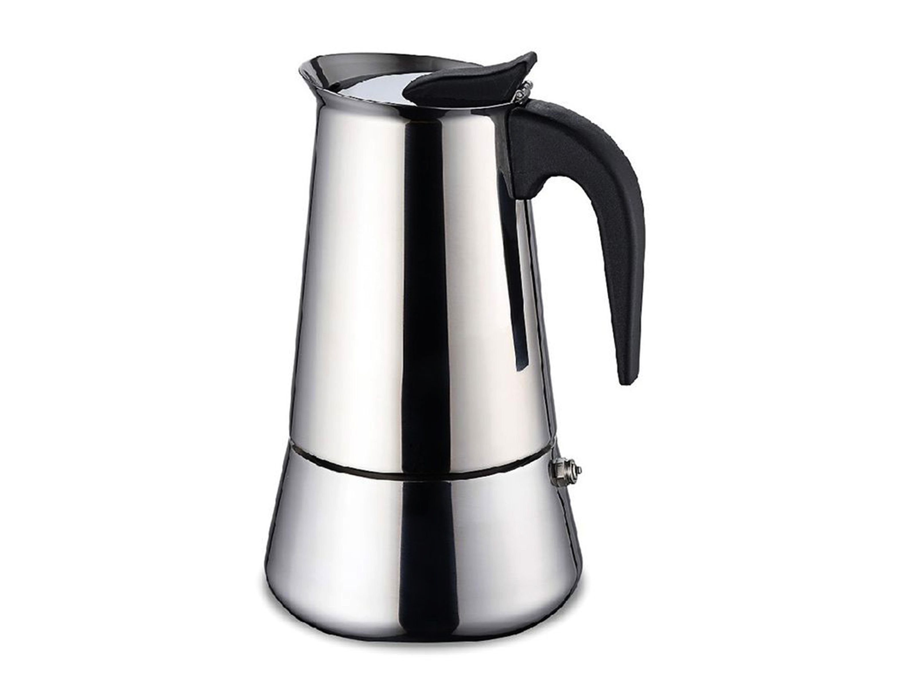 Gravidus Espressokocher Edelstahl Espressokocher 4 Tassen Sicherheitsventil Induktion  Mokkakanne 200 ml