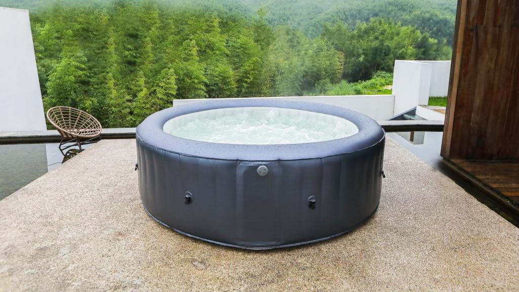 mSpa Whirlpool PureHaven aufblasbarer Whirlpool 204x204x70 günstig online kaufen