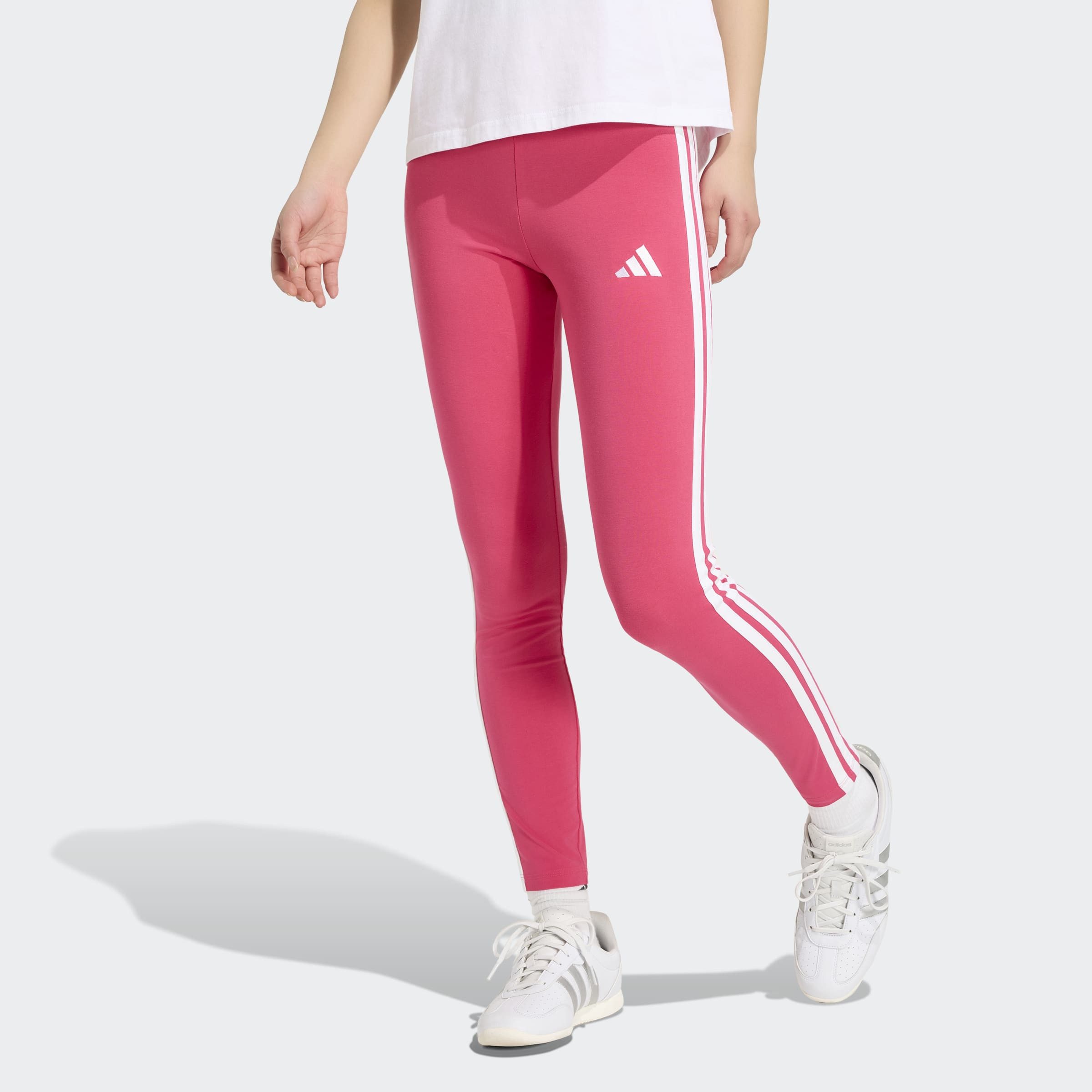 adidas Sportswear Trainingstights W 3S SJ LEG sportlicher Look mit 3-Streifen, aus Baumwolle und Elasthan