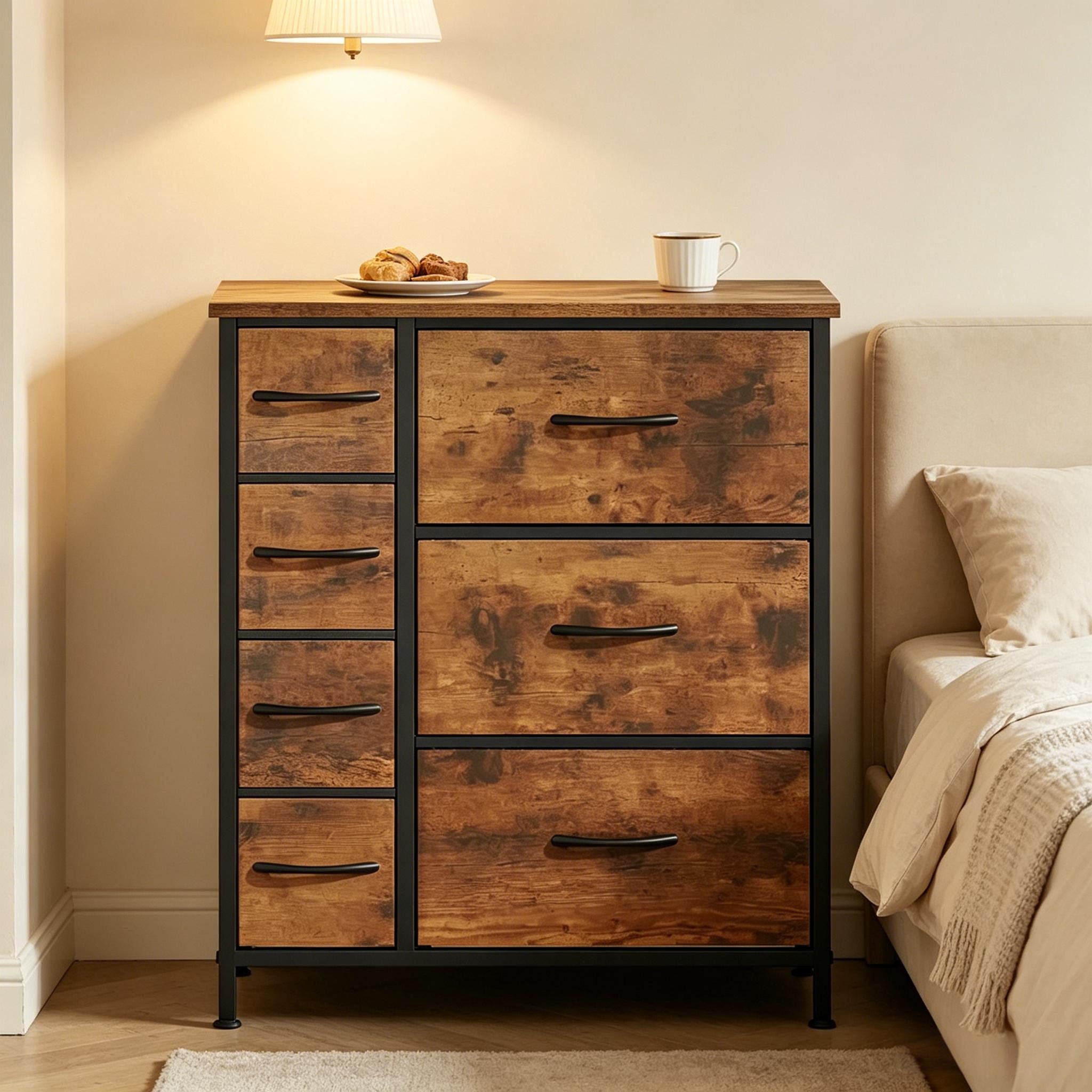 Luckice Aufsatzschrank Freistehender Schrank,Vintage Sideboard (Aufbewahrungsschrank(nur mit Aufbewahrungsschrank)