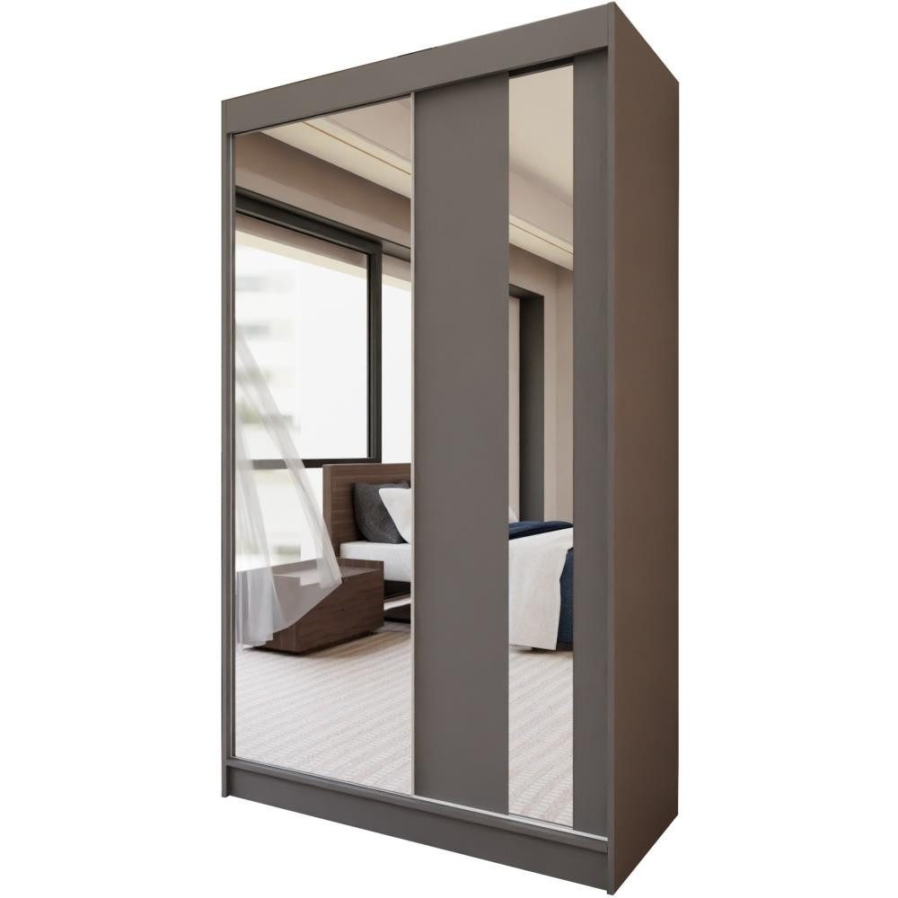 Beautysofa Schwebetürenschrank Gaja (weiß, schwarz, graphit, günstig online kaufen