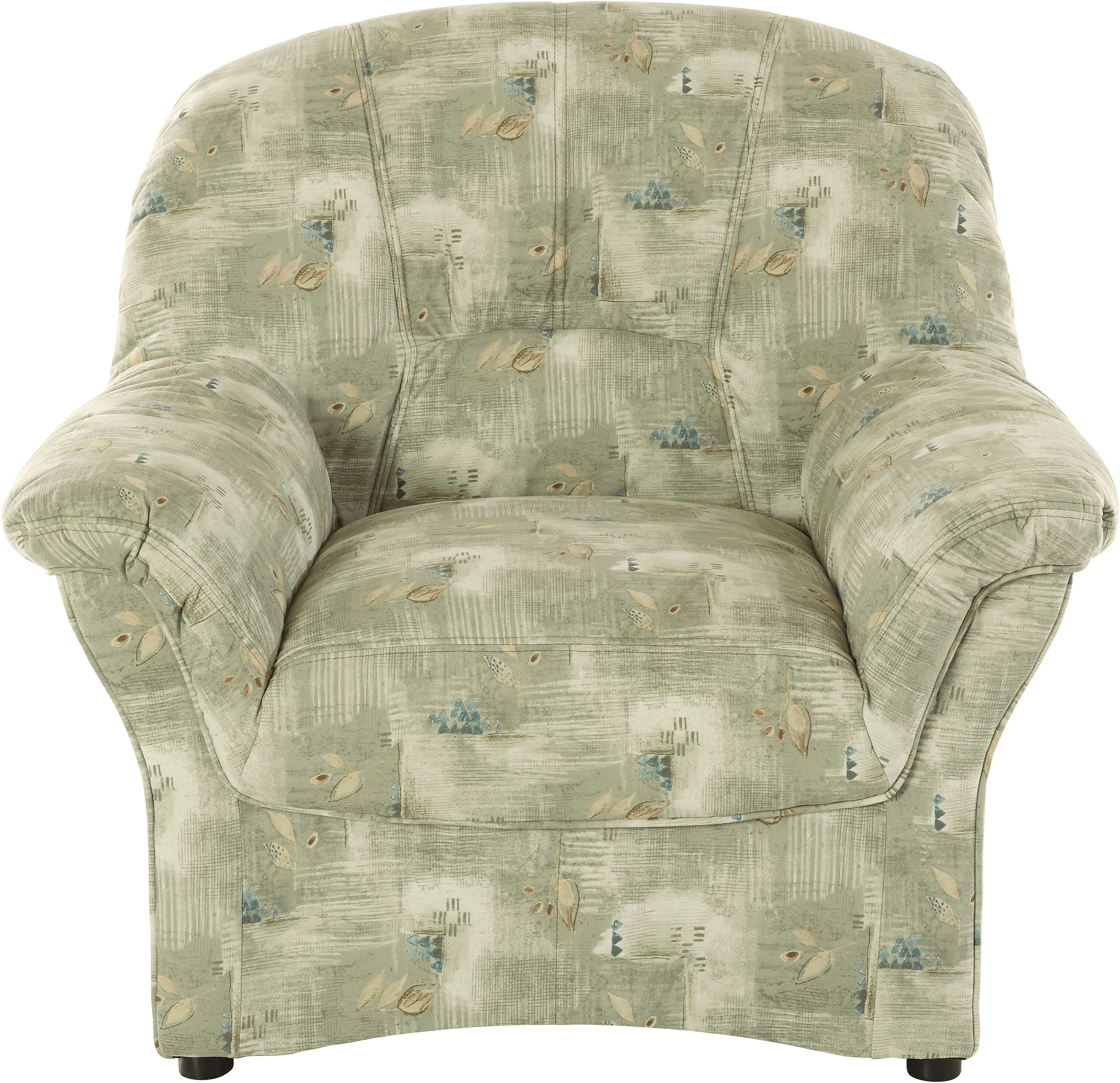 DOMO collection Sessel Bahia belastbar bis 140kg/ Sitz, Breite 102cm, Federkern, Microfaser MELROSE®, mocca