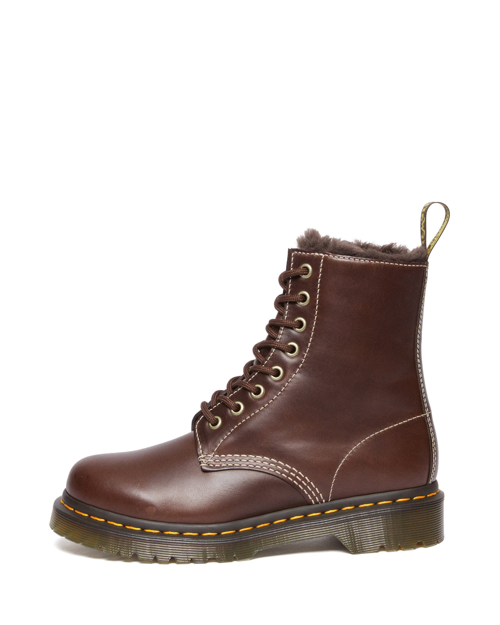 DR. MARTENS 1460 SERENA classic pull up Ankleboots (2-tlg) Dunkelbraun
