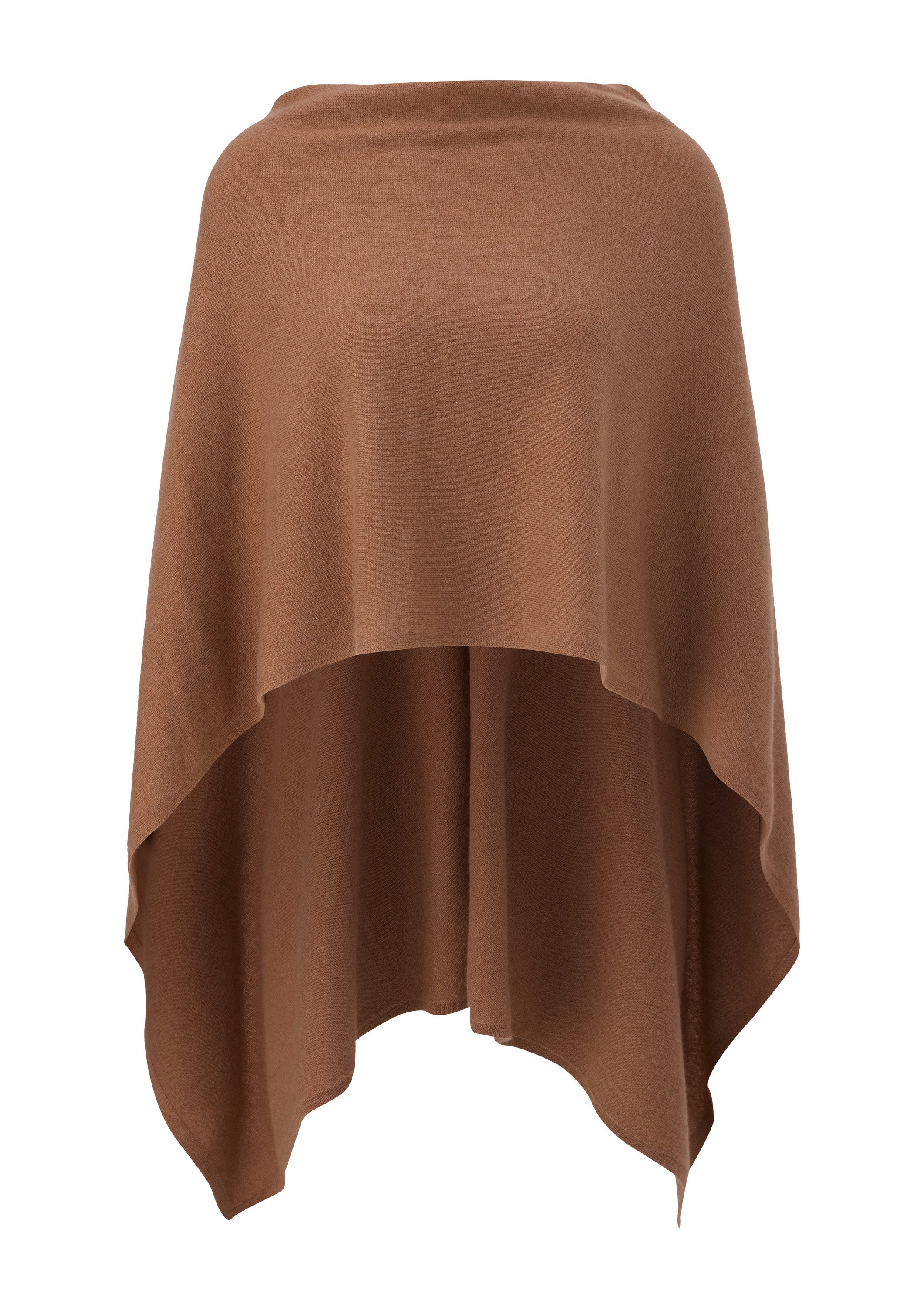 s.Oliver Poncho Strickjacke Poncho aus reinem Kaschmir