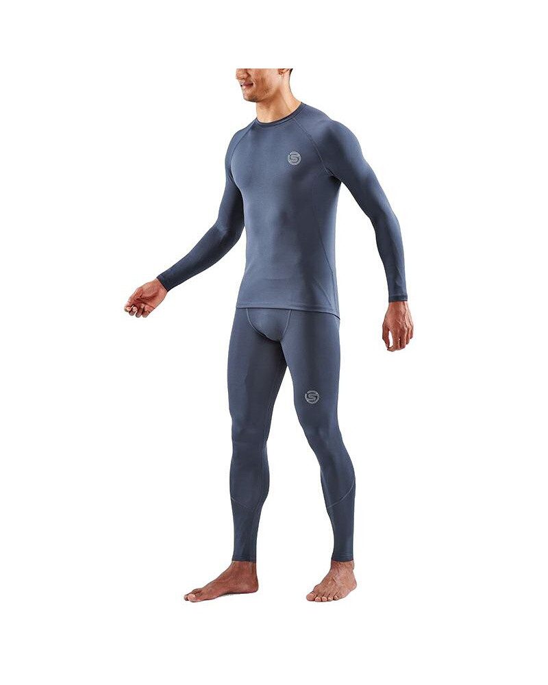Skins Langarmshirt Funktionsunterwäsche 2-Series (enganliegend) navyblau Herren