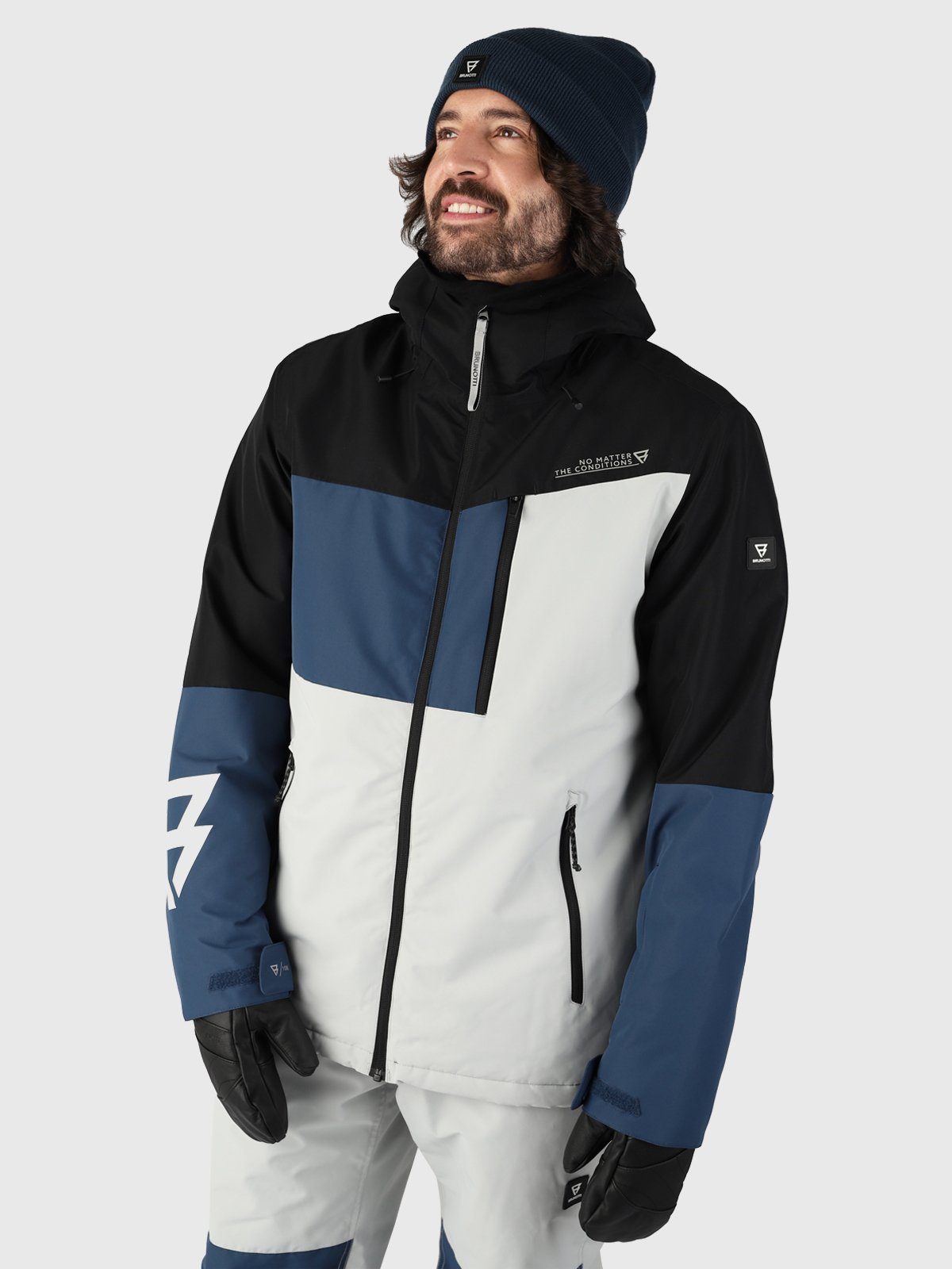 Brunotti Skijacke teilweise Men getapete Jacket, und zusätzliche Vorgeformte für Ärmel Snow Nähte Bewegungsfreiheit Flynners
