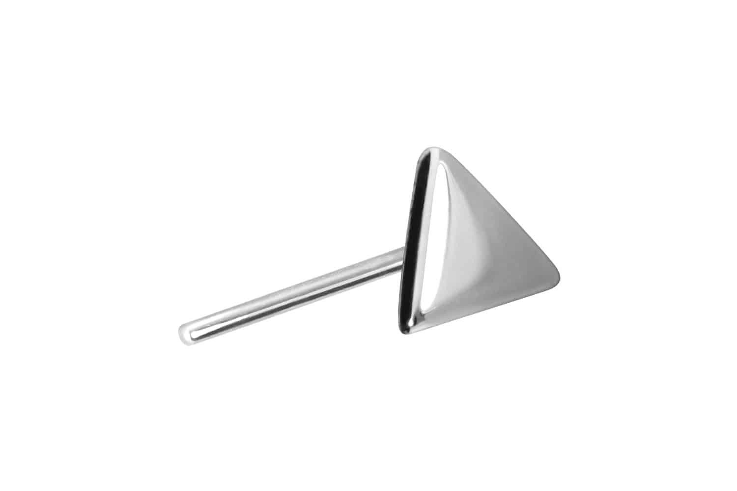 Piercing-Set 14 Karat Gold Aufsatz mit Titan Push Pin DREIECK