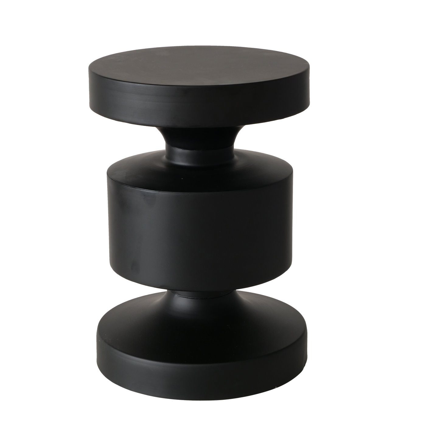 BOLTZE Beistelltisch Moderner Beistelltisch Shaly aus schwarzem Metall - 40 cm