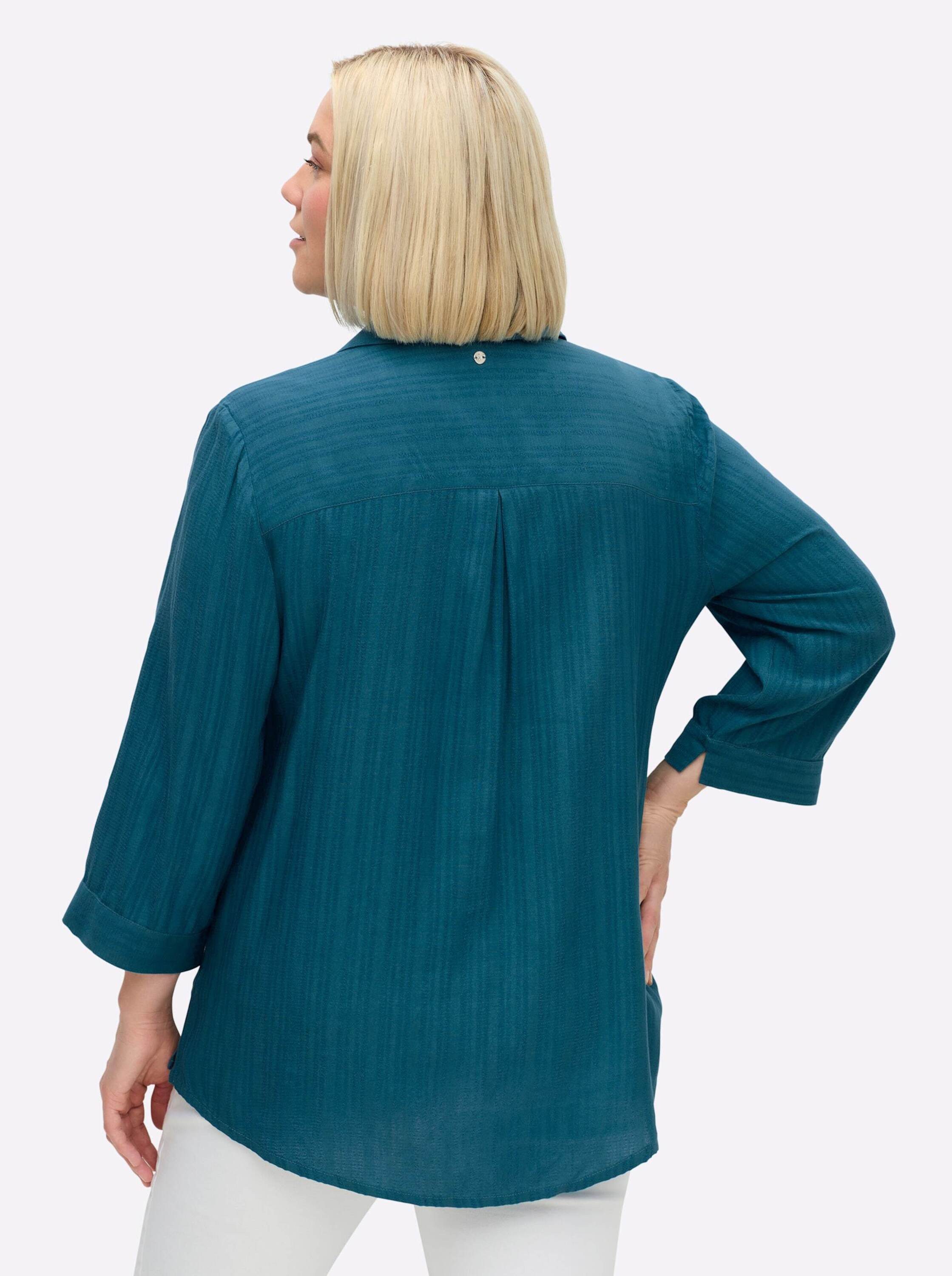 Sheego Klassische Bluse 3/4-Arm-Bluse 3/4-Arm günstig online kaufen