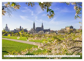 CALVENDO Wandkalender Dresden, Du Schöne. (Premium, hochwertiger DIN A2 Wandkalender 2023, Kunstdruck in Hochglanz)