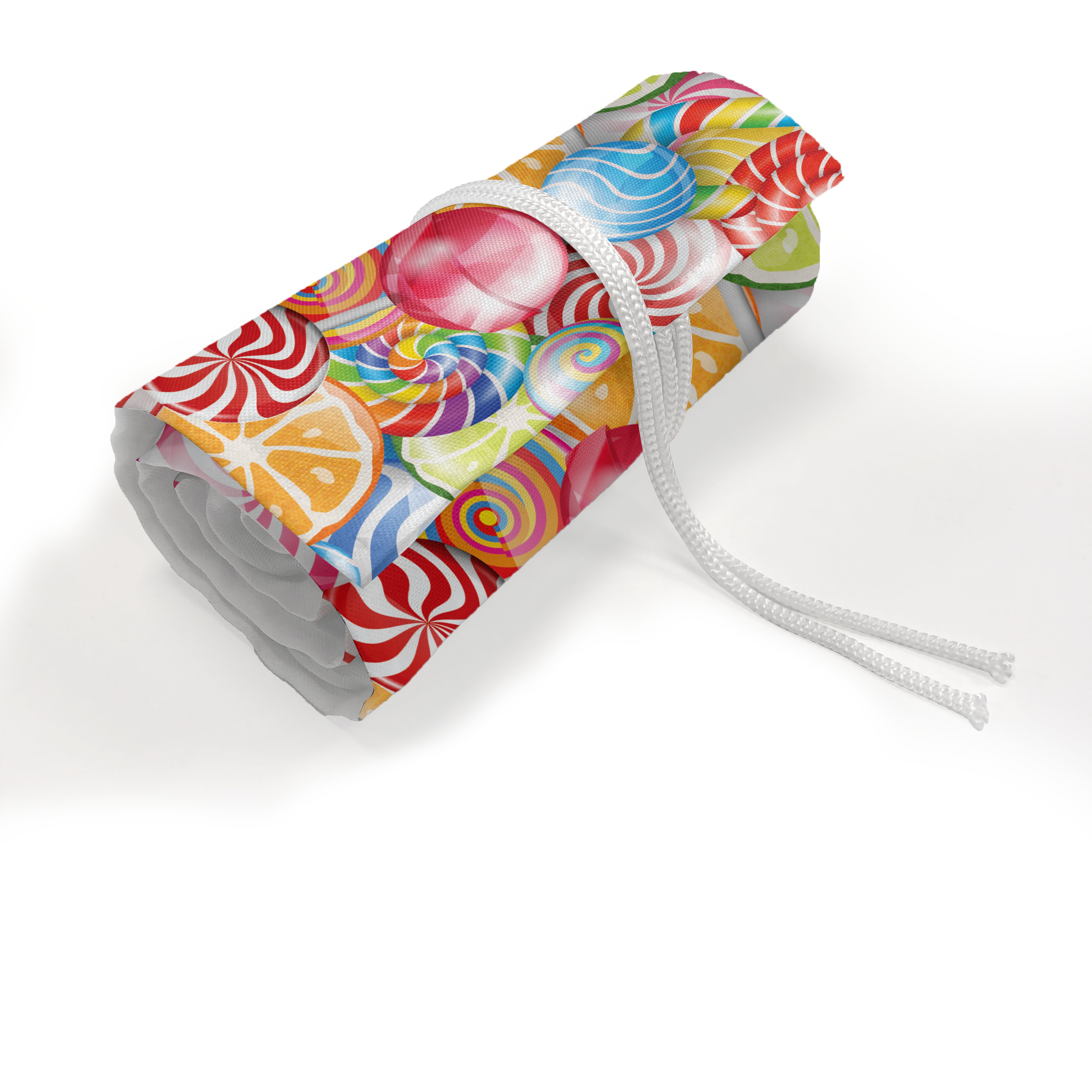 Federmäppchen Mehrfarbig Segeltuch und tragbar Stiftablage Abakuhaus Organizer, langlebig Bunt Süßigkeitenladen