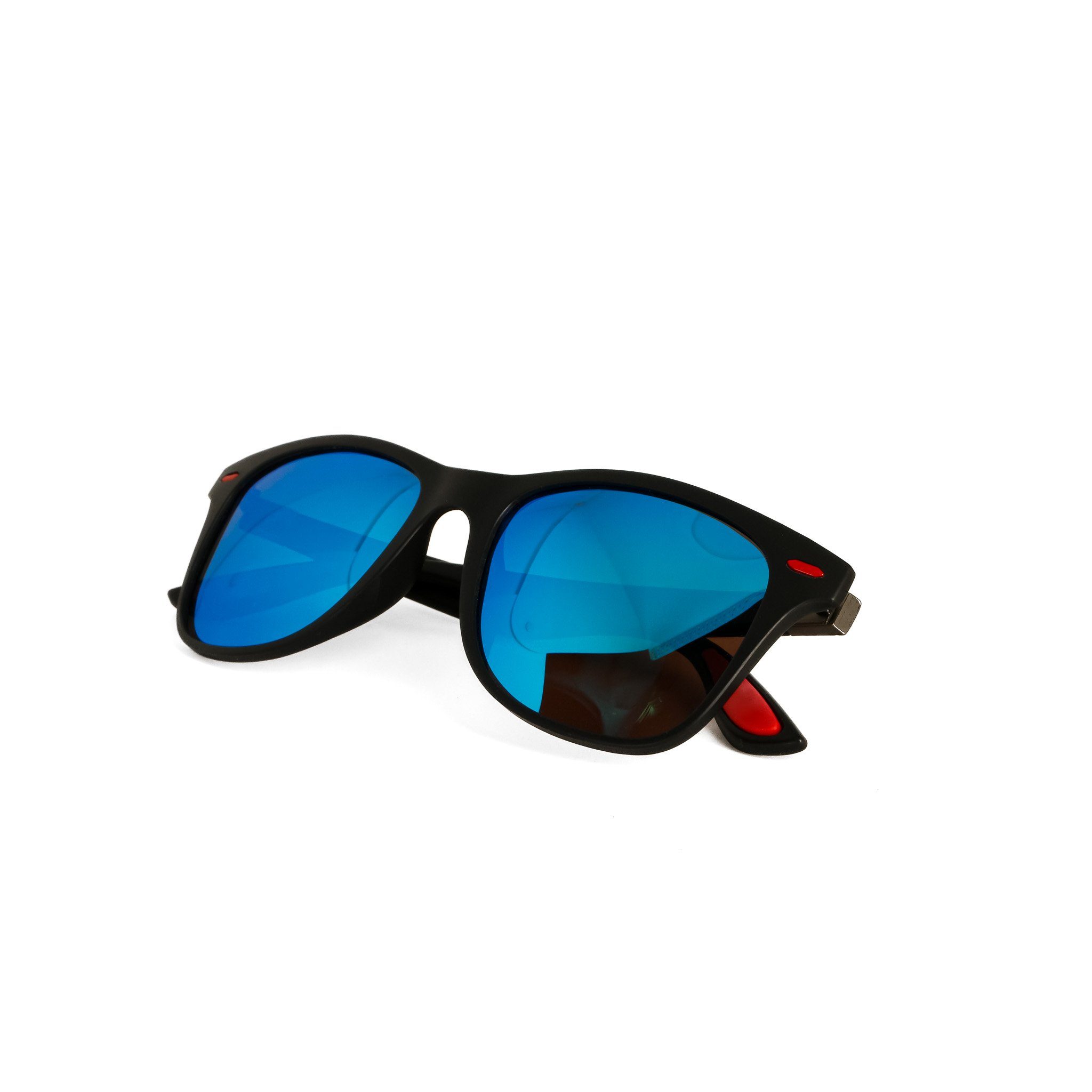 Unisex Schwarz 2 Herren Farben Blau Damen Brille Klassisch salazar.plus Sonnenbrille Rechteckig