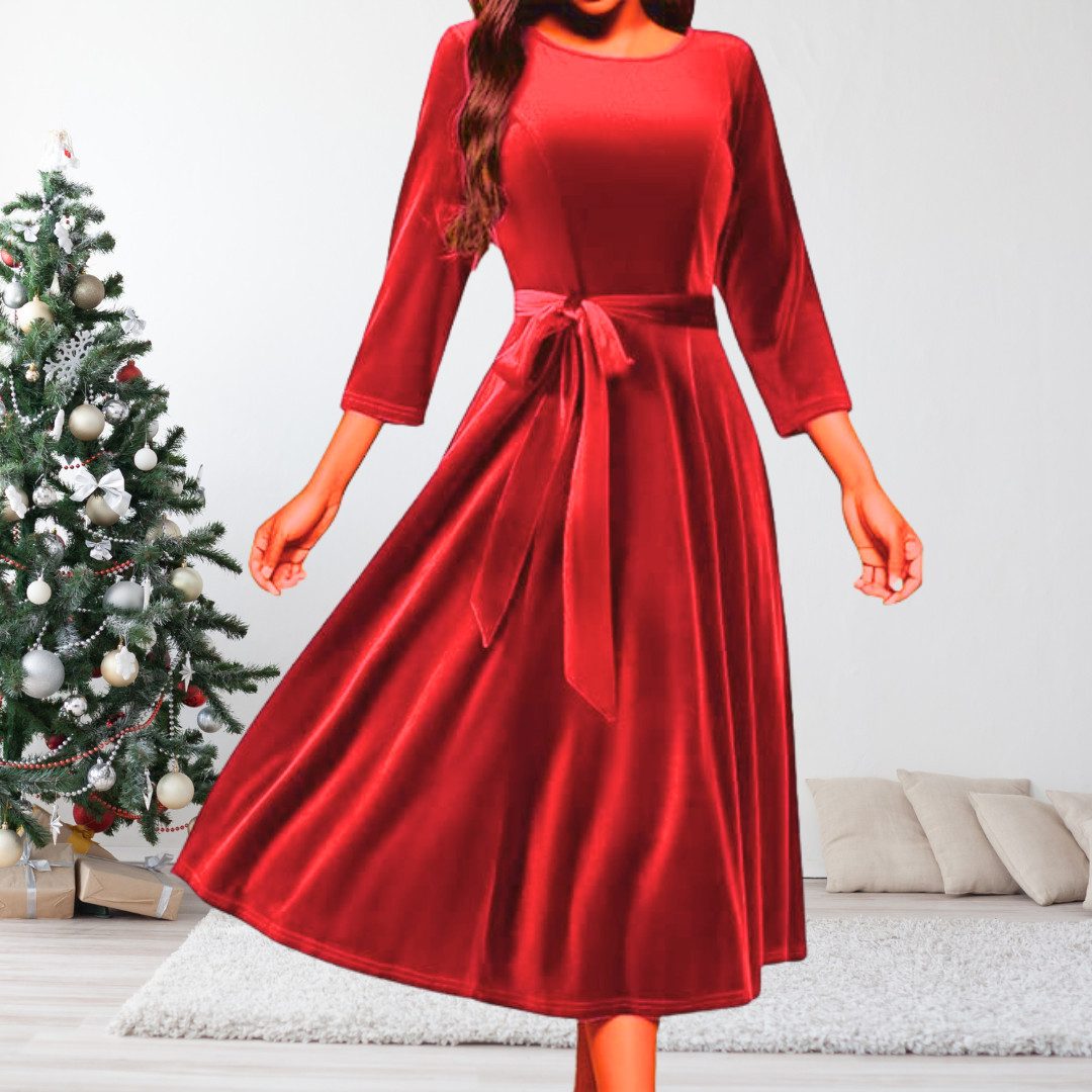 Berlinsel Samtkleid Weihnachtskleid Festtagskleid Partykleid in günstig online kaufen