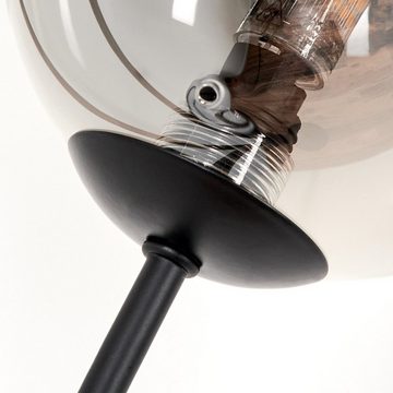 hofstein Stehlampe Stehlampe aus Metall/Glas in Schwarz/Rauchfarben, ohne Leuchtmittel, Leuchte mit Glasschirmen (12cm), dimmbar, 6xG9, ohne Leuchtmittel