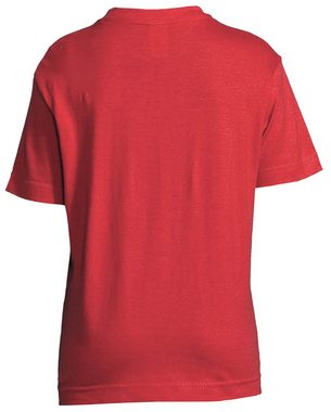MyDesign24 T-Shirt Kinder Print Shirt Cartoon Football mit Augen, Armen und Beinen Bedrucktes Jungen und Mädchen American Football T-Shirt, i496