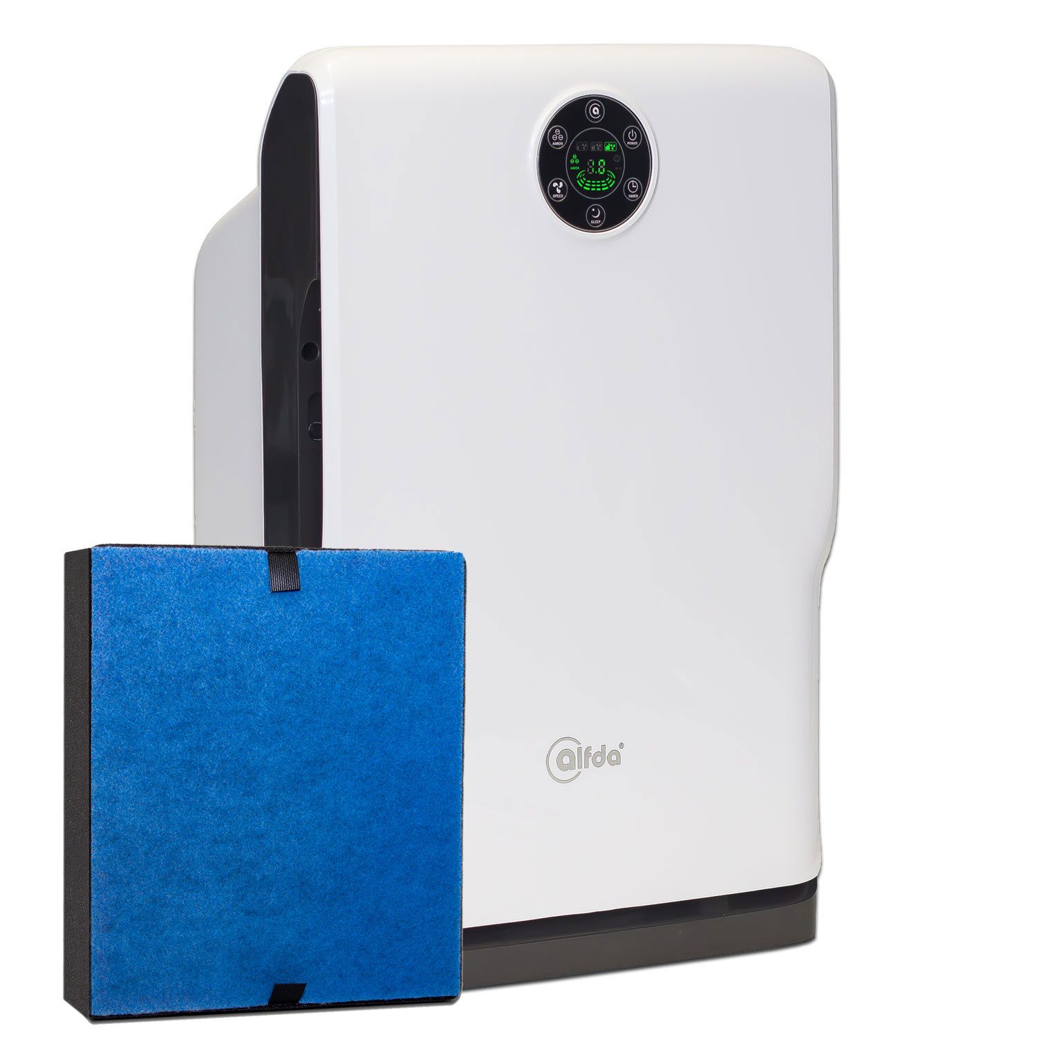 alfda Luftreiniger ALR160, für 30 m² Räume, 3 verschiedene HEPA-Filter zur Auswahl