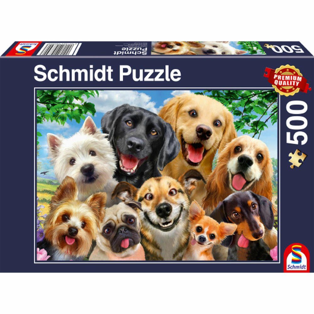 Schmidt 500 Hunde-Selfie, Puzzle Puzzleteile Spiele