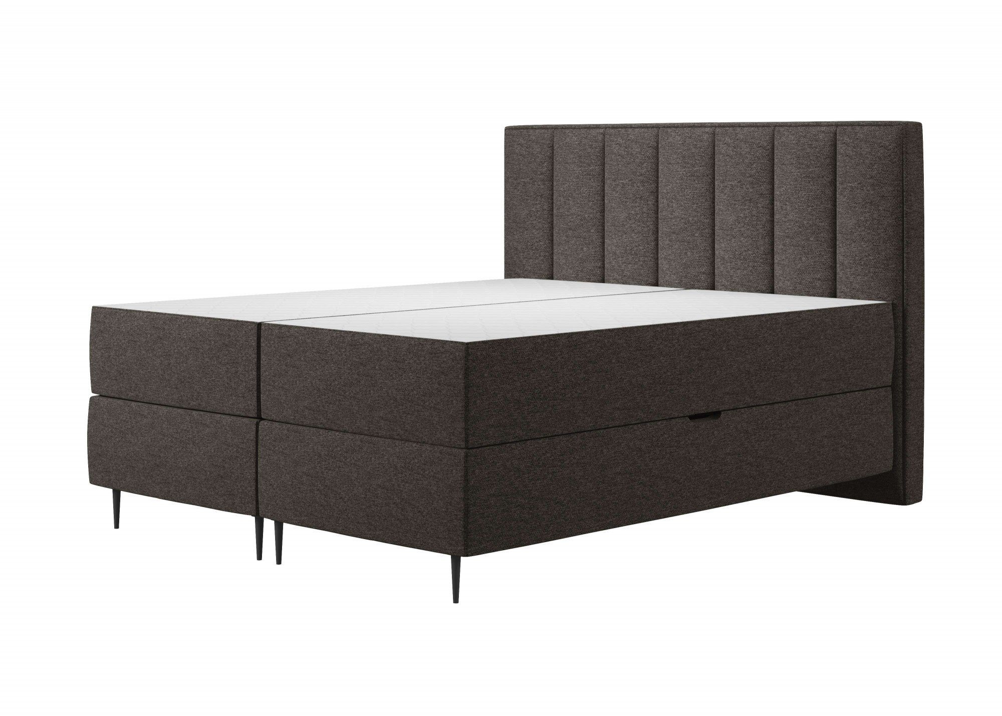 Home affaire Boxbett Rita inkl. Bettkasten, erhältlich in den Breiten 160cm und 180cm, mit Taschen-Federkernmatratze, Komfortliegehöhe von 61cm