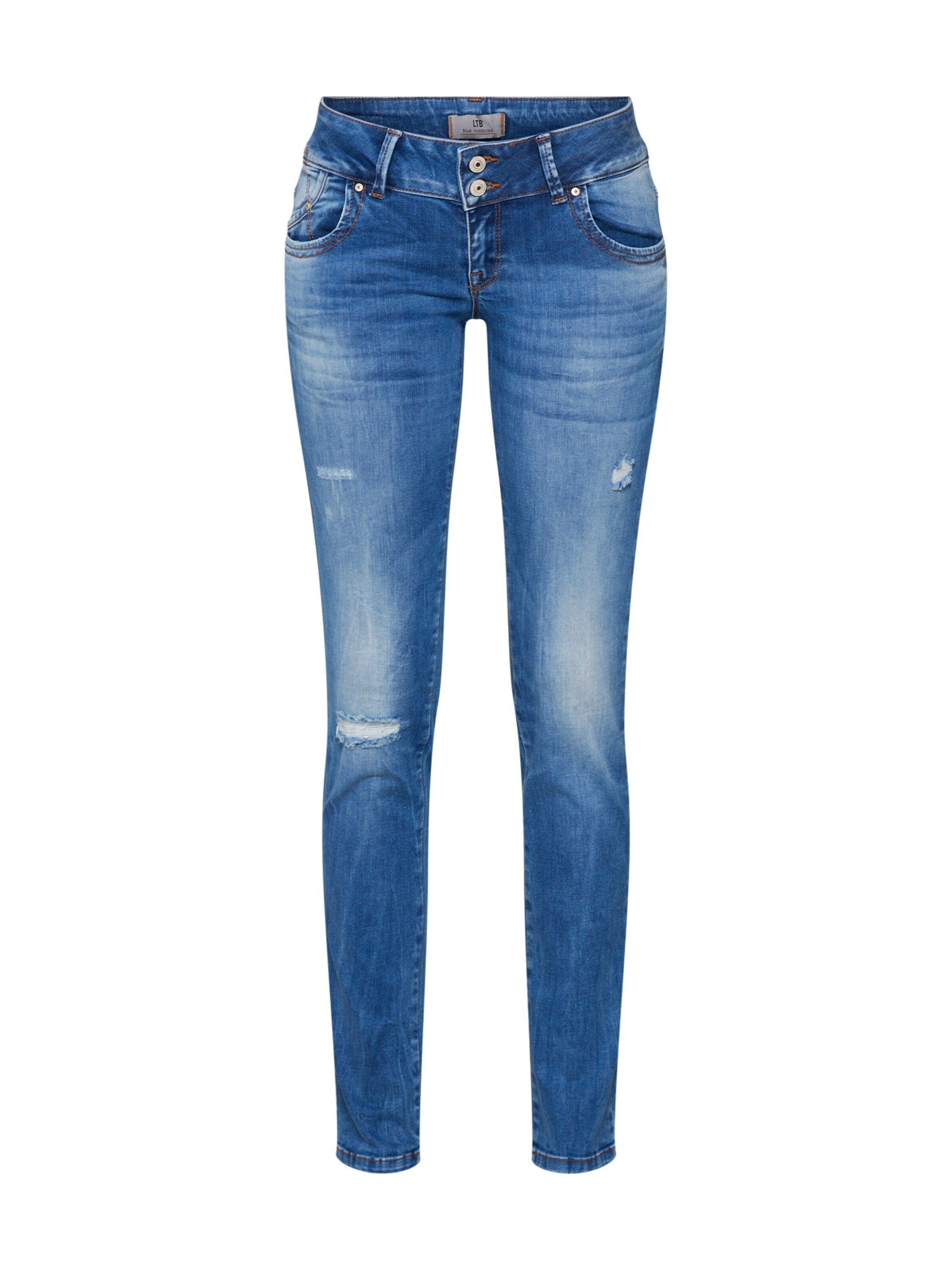 Patches Skinny-fit-Jeans (1-tlg) LTB Blue Plain/ohne Mid Molly Details,