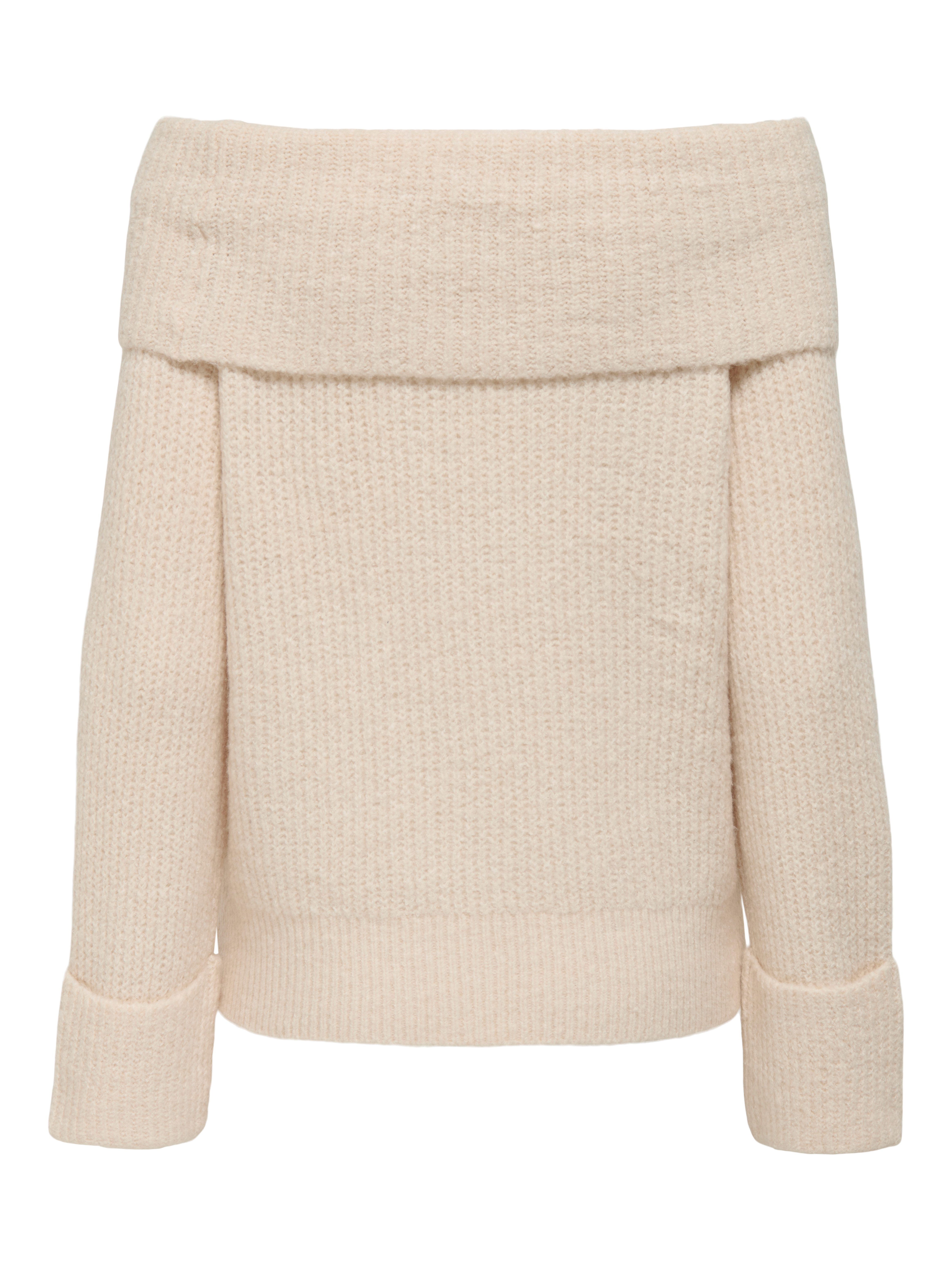 ONLY Strickpullover ONLLUNA LS OFF SHOULDER PULLOVER KNT