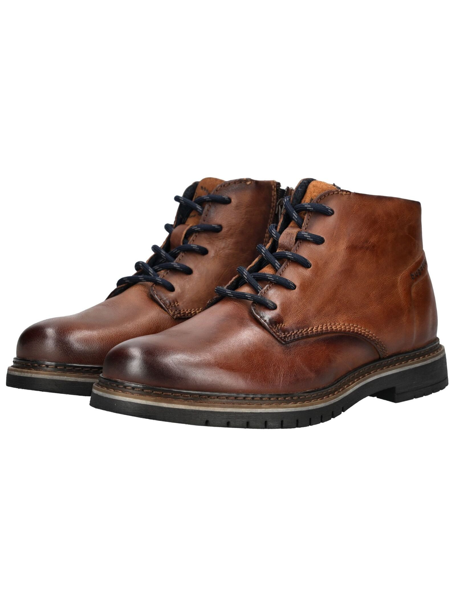 bugatti bugatti Stiefelette Leder Schnürstiefelette