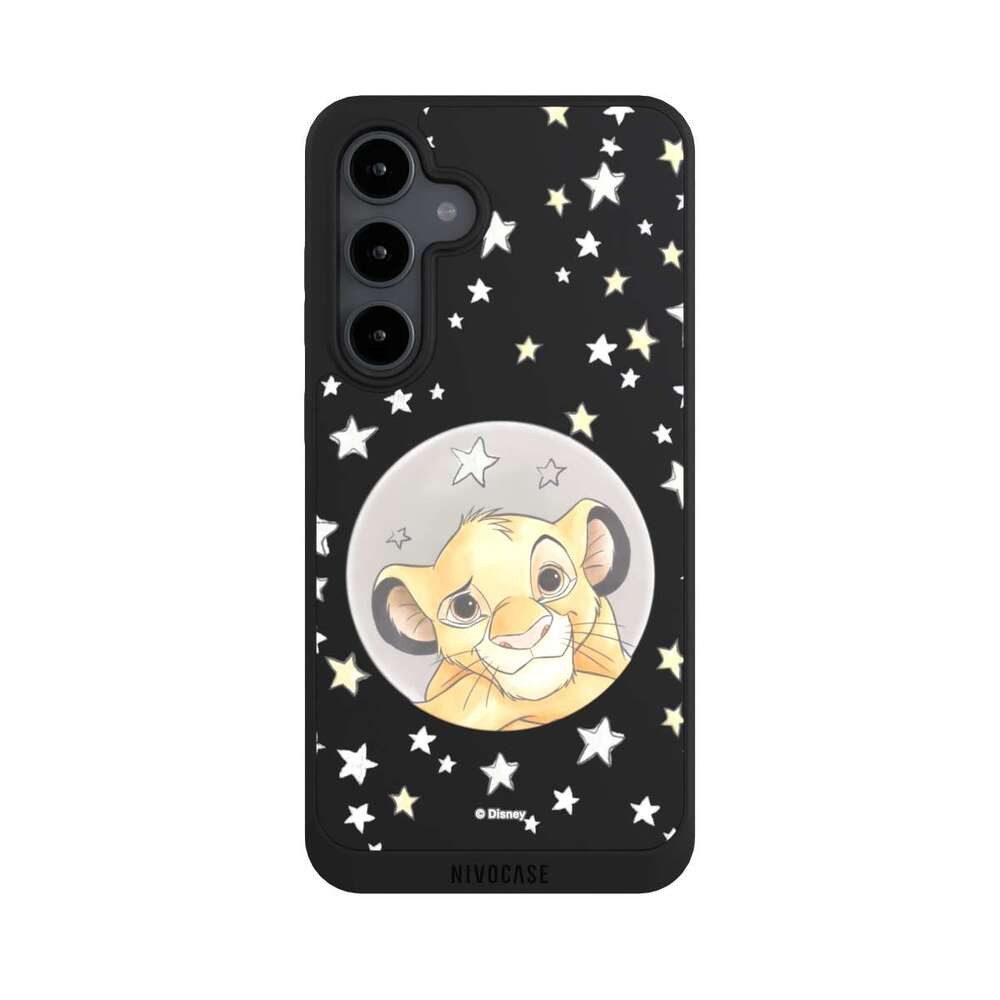 NIVOCASE Handyhülle Simba Disney König der Löwen Simba ohne Hintergrund, Samsung Galaxy S24 FE 5G Handyhülle Hülle NIVOpure Case Schwarz