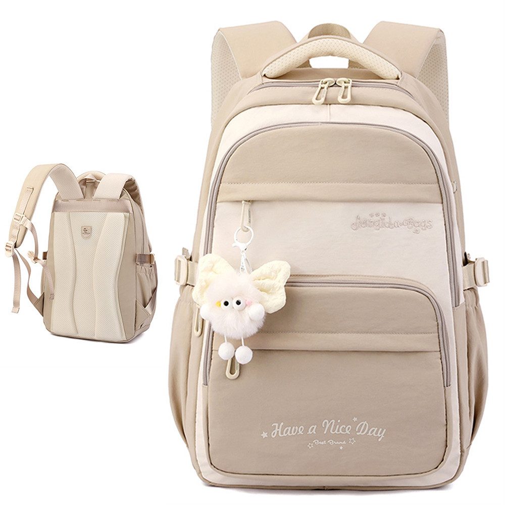 MOPUEA Schulrucksack Schulrucksack wasserabweisend atmungsaktiv leicht gepolstert