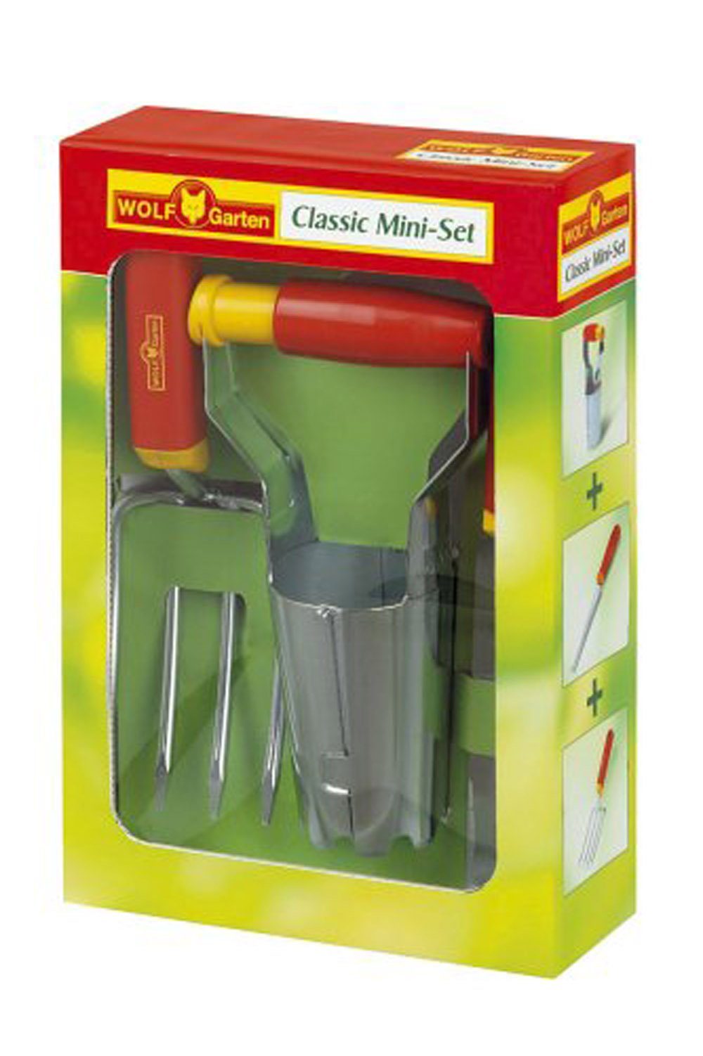Gartenpflege-Set WOLF-Garten Classic Mini-Set 3 tlg. P 235 Blumengabe Automatikpflanzer Unkrautstecher
