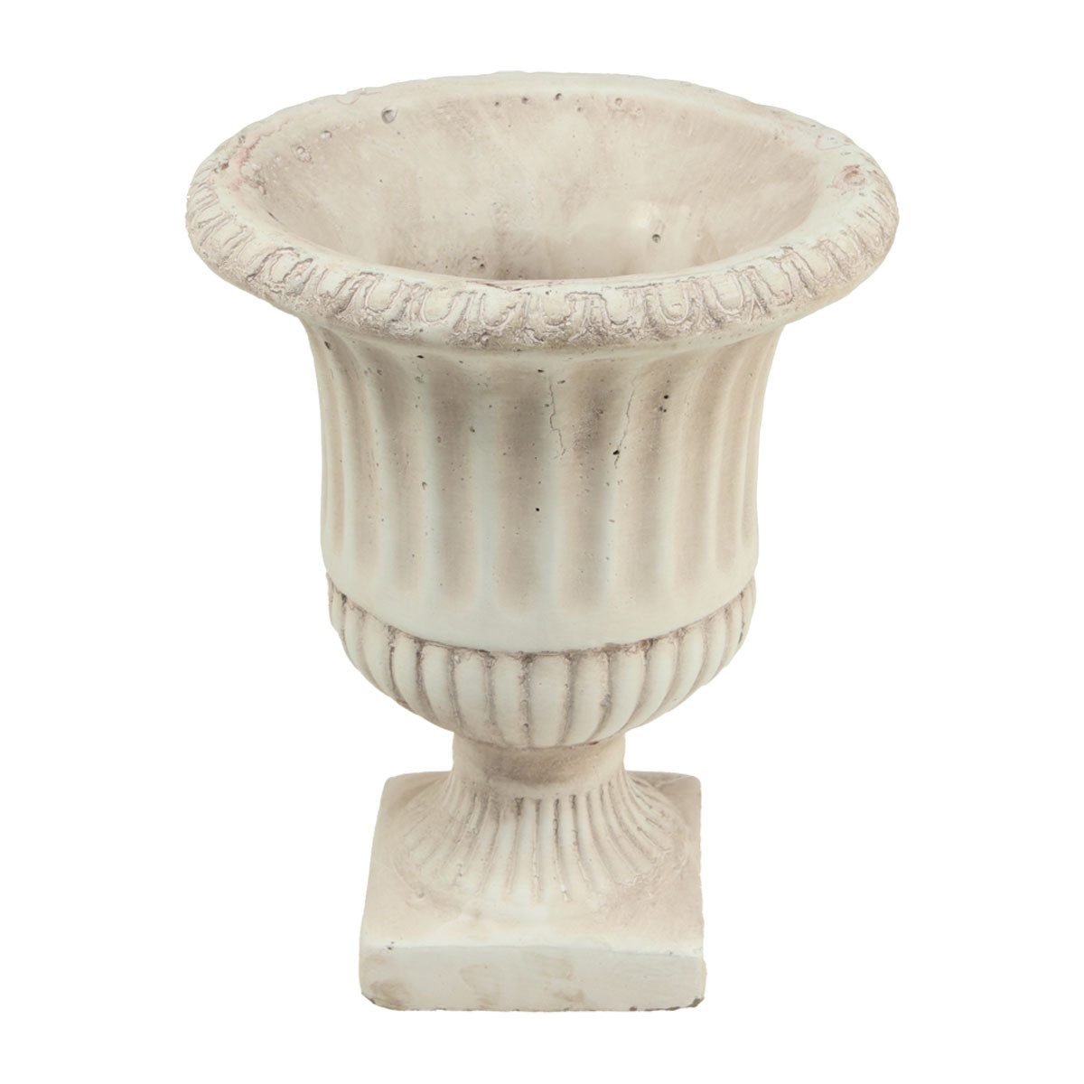 Viana Übertopf Pflanzkübel Pokal Beton Antik Blumentopf Garten Deko 19cm