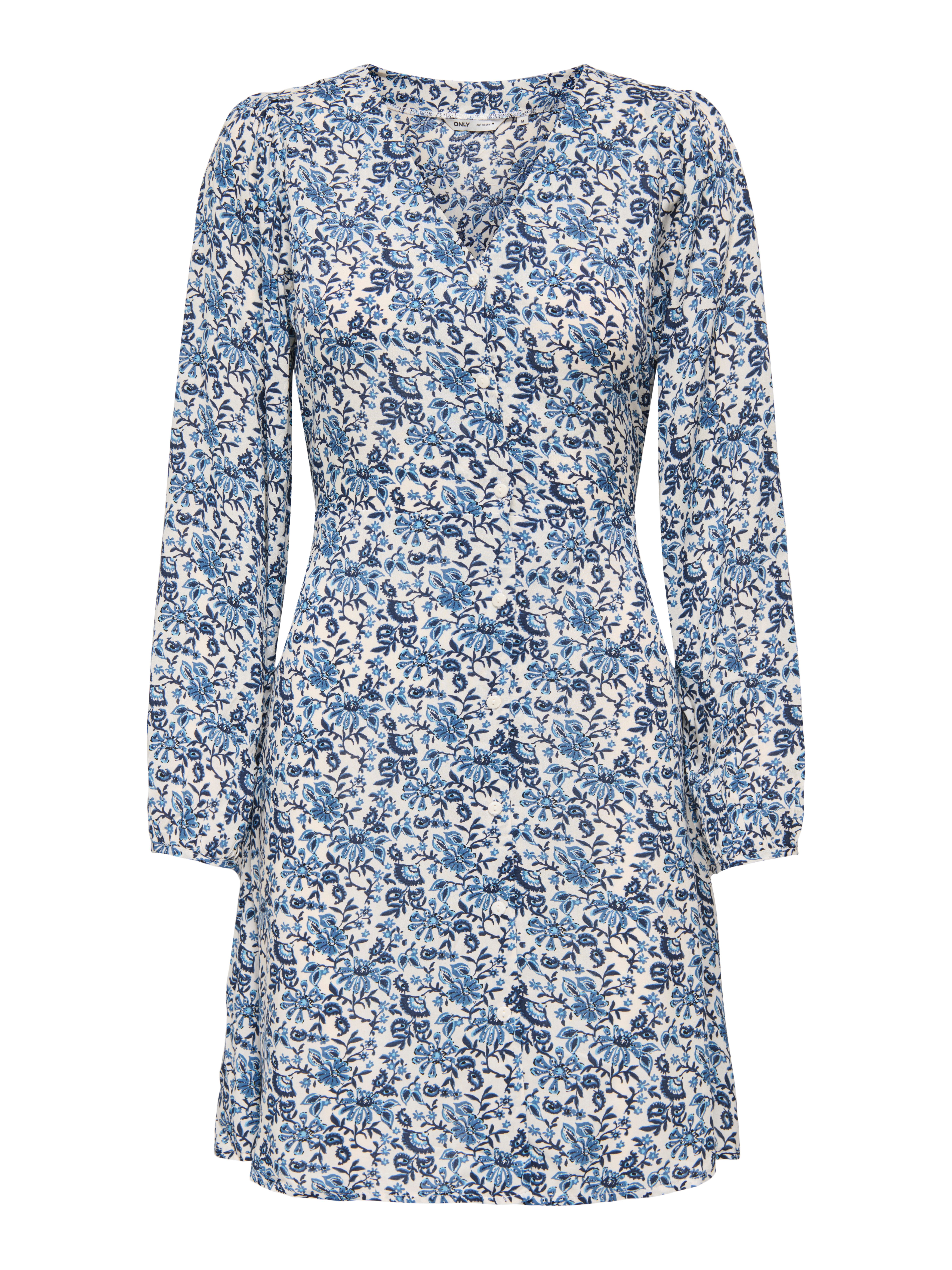 ONLY Druckkleid ONLEVIDA L/S SHORT DRESS WVN NOOS