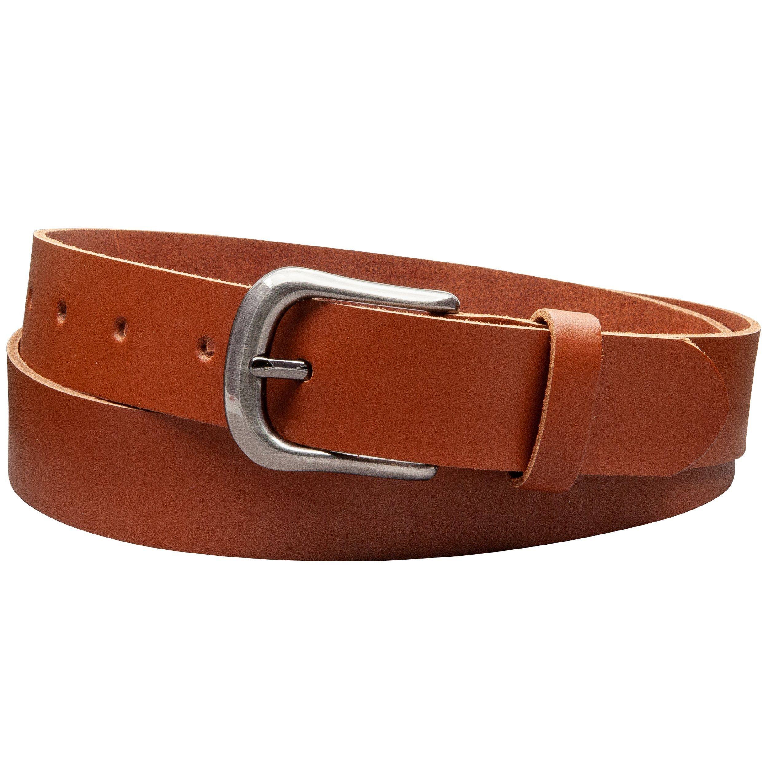 COLOGNEBELT Ledergürtel C24-SL Schlicht dennoch modern mit Dornschließe, MADE IN GERMANY mehr