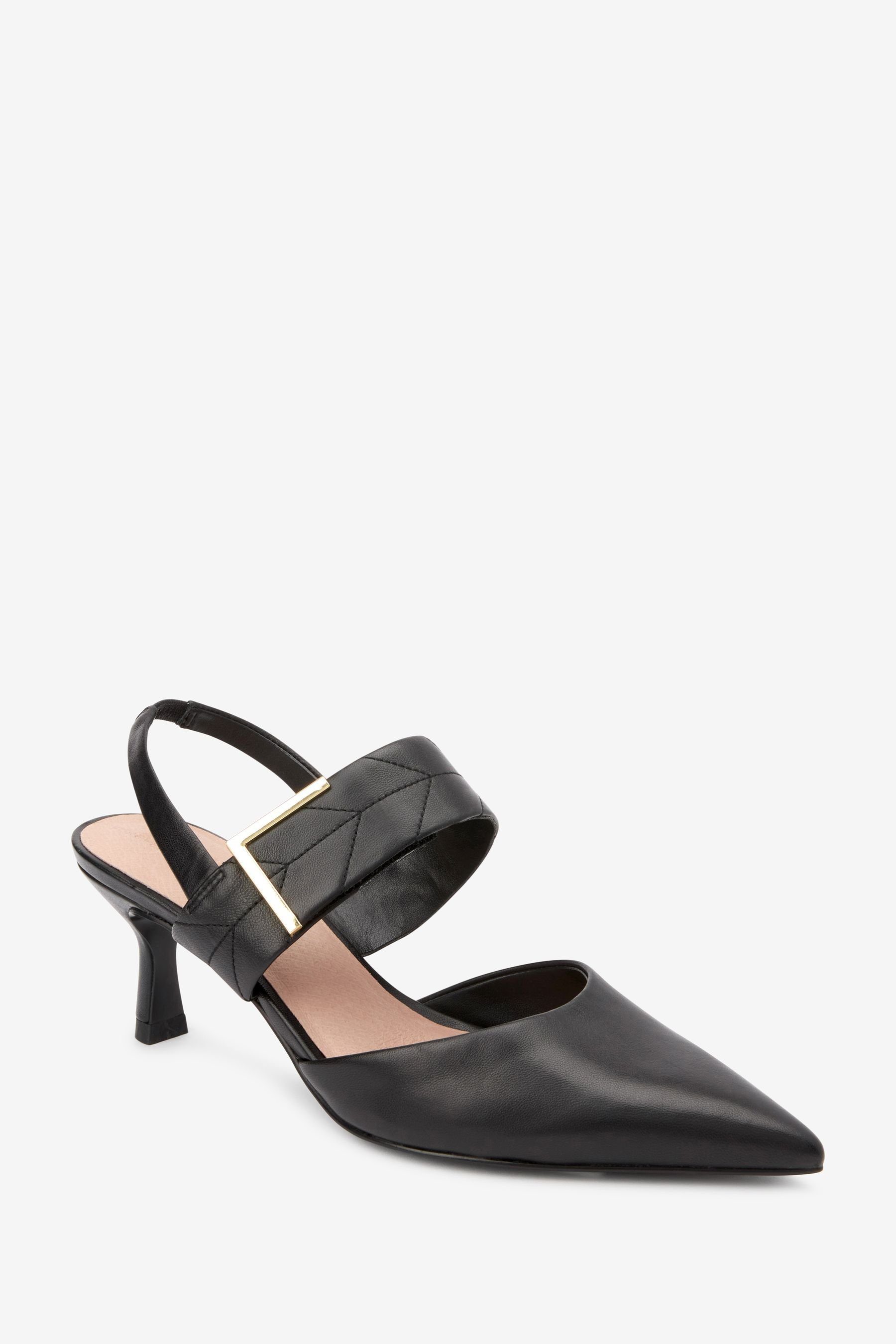 Next Forever Pumps (1-tlg) Slingbacks Comfort Pfennigabsatz Black mit