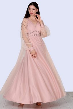 Modabout Abendkleid Langes Maxikleid Hochzeitskleid Für Damen - NELB0588D5105PDR (1-tlg)