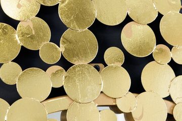 riess-ambiente Wandspiegel COINS XL 80cm antik gold (Einzelartikel, 1-St), Wohnzimmer · Metall · rund · mit Rahmen · handmade · Deko · Accessoire