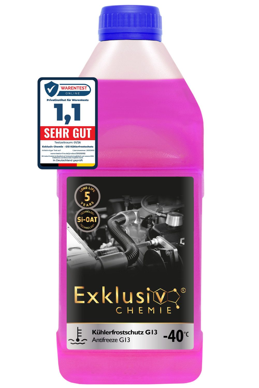 Exklusiv Chemie GmbH Kühlerfrostschutz G13 Kühlerfrostschutz 1 Liter, 1 l, Gebrauchsfertig