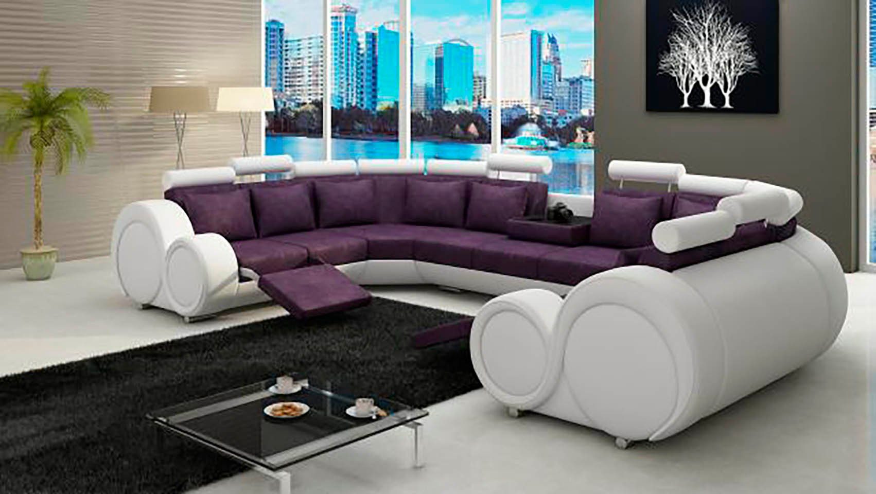 JVmoebel Ecksofa »Ecksofa U Form Sofa Couch Polster Ecksofa Wohnlandschaft  Textil Sofas Stoff« online kaufen | OTTO