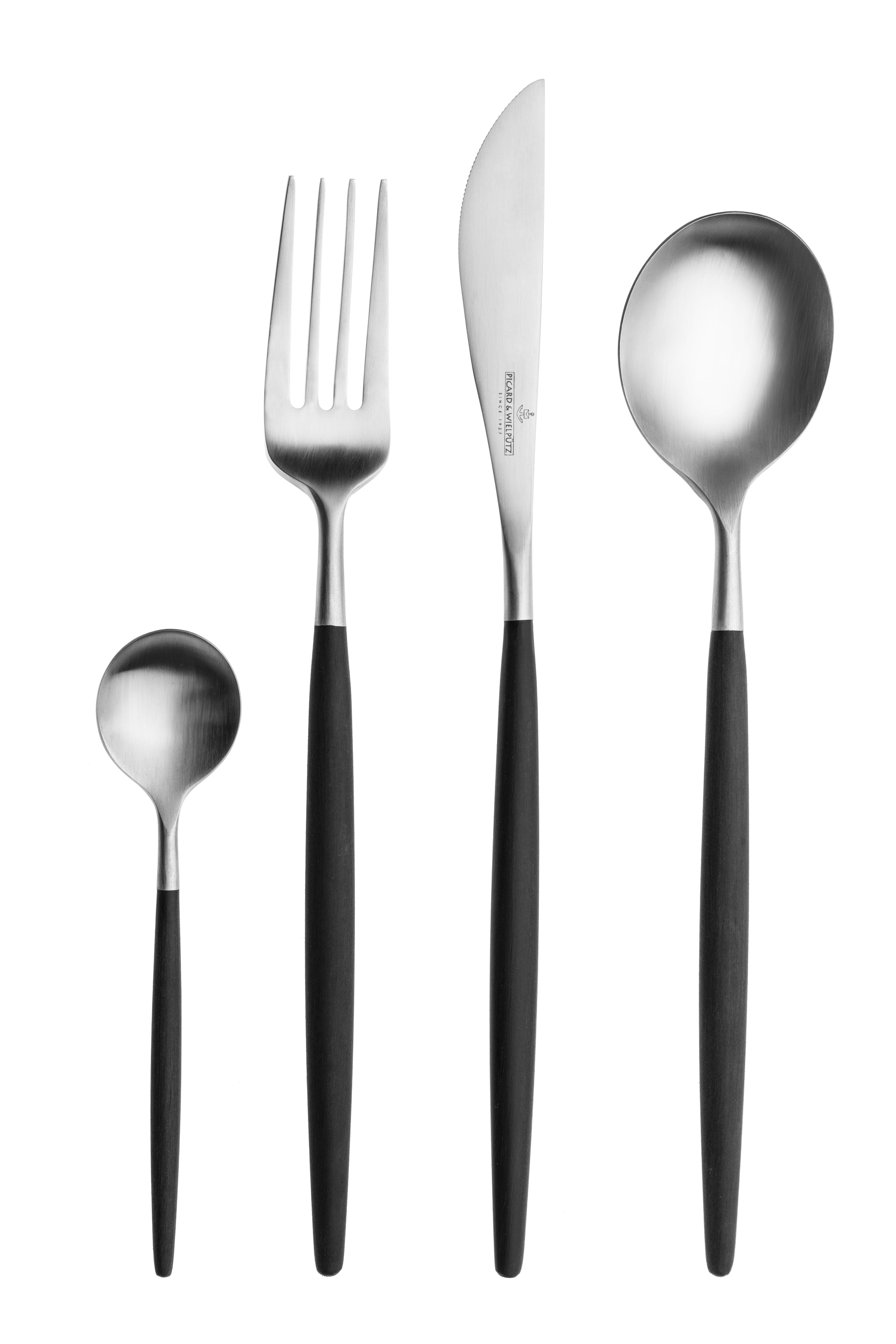 Picard & Wielpütz Solingen Besteck-Set Franzi, im Geschenkkarton, wahlweise als 24- oder 30-teiliges Set (24-tlg), 6 Personen, Chromnickelstahl 18/10, modernes und außergewöhnliches Design