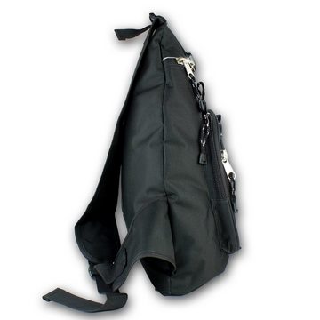 BAG STREET Freizeitrucksack Bag Street Bodybag Nylon schwarz (Freizeitrucksack), Freizeitrucksack Nylon, schwarz ca. 32cm x ca. 45cm