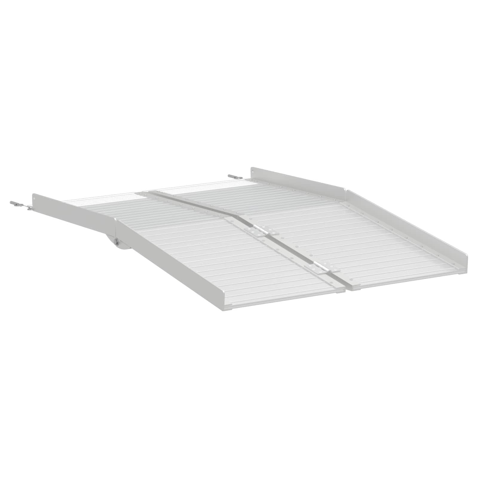 vidaXL Auffahrrampe Rampe für Rollstühle 270 kg Silber 270 kg Aluminium (1-St)