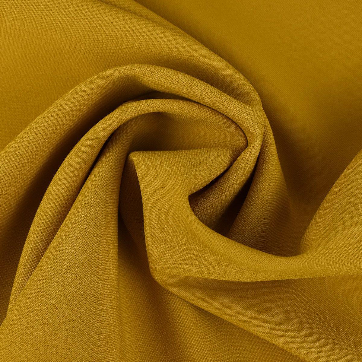 SCHÖNER LEBEN. Stoff Kreativstoff Meterware Universalstoff Polyester ocker gelb 1,48m