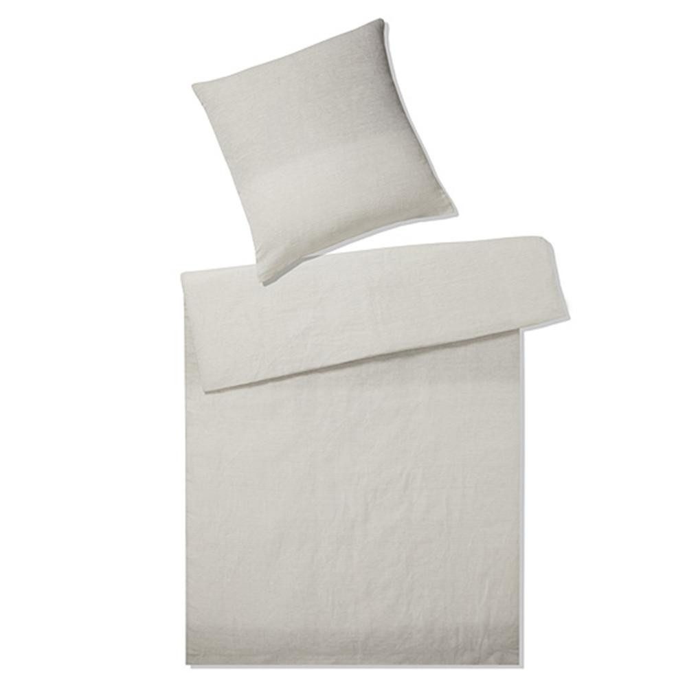 Elegante Bettwäsche Chill Natur 135 x 200 cm, Halbleinen von Elegante, Halbleinen, 2 teilig