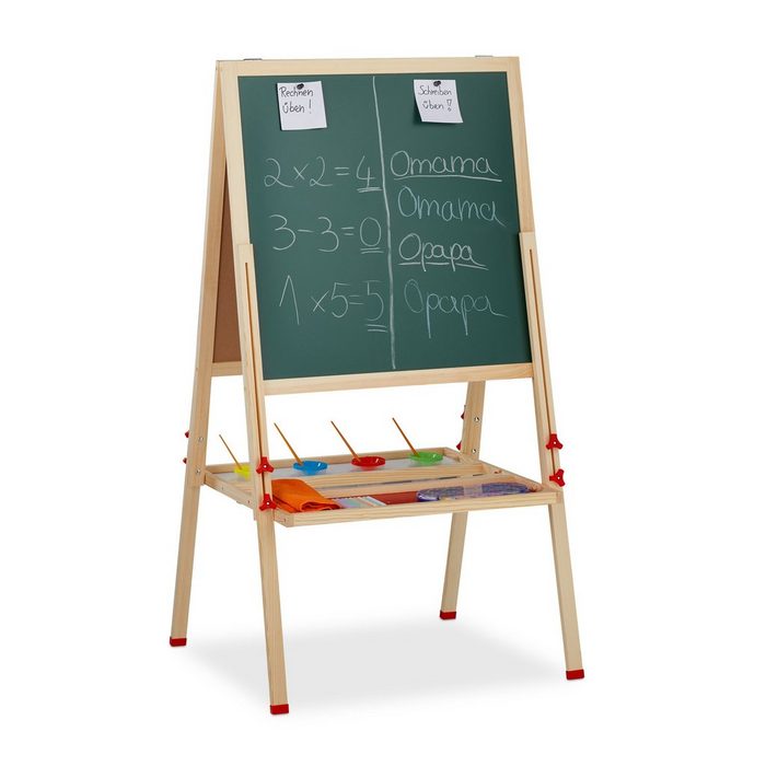 relaxdays Standtafel Standtafel Kinder mit Whiteboard